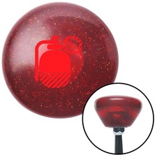Red Grenade W Pin Red Retro Metal Flake Shift Knob W M16x1.5 Insert Shifter