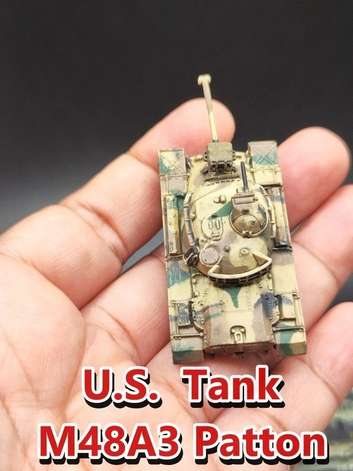 U.S. M48A3 Patton Tank  Takara 1/144 World Tank Museum  Series 9  PANZERTALES - image 2 of 4