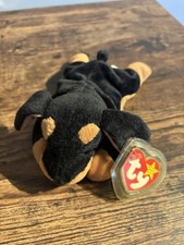 New Ty Beanie Babies Doby Doberman Dog 1996 retired - with TAG - Excellent