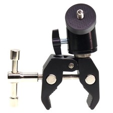 Camera Clamp Ball-Head 1/4 Bracket for Camera Monitor Webcam Light Table Tube
