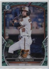 2023 Bowman Chrome Prospects Aqua Lunar Crater Refractor /125 Colton Cowser 11ur