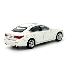 Coche diecast modelo blanco miniatura Paudi Infiniti Q50S escala 1/64