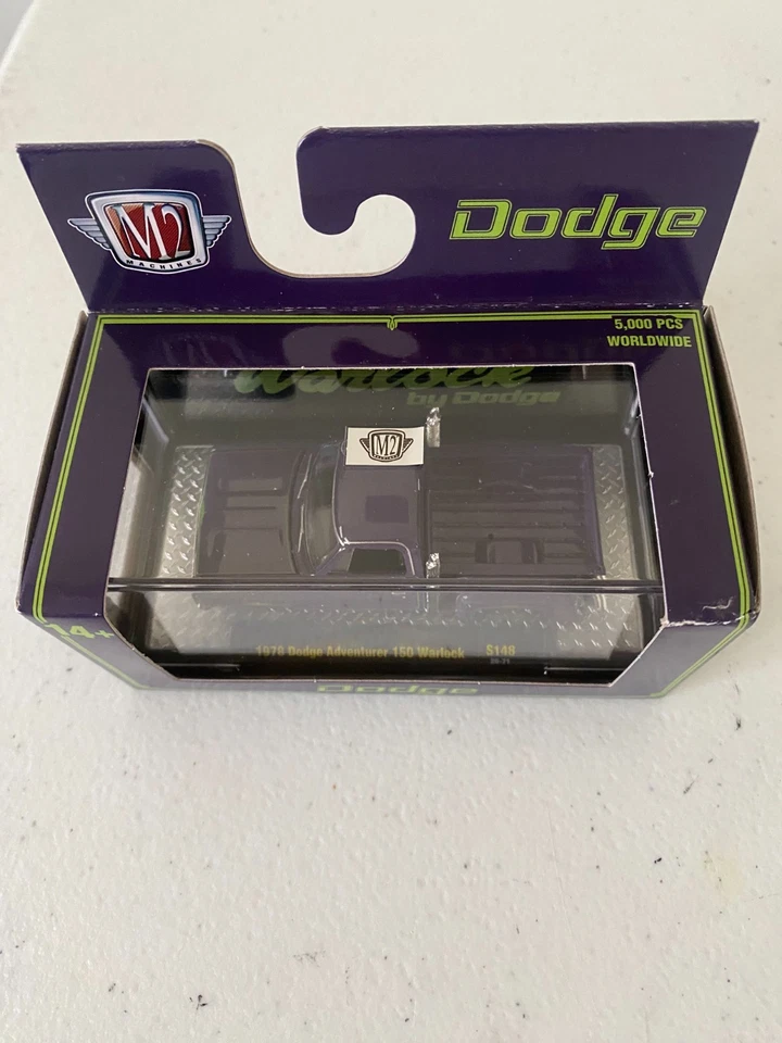 NEW M2 Machines 1978 DODGE ADVENTURER 150 WARLOCK S148 26-71 Purple Truck 1:64 - image 2 of 4
