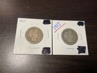 1915 barber quarter's lot of 2 coins #8