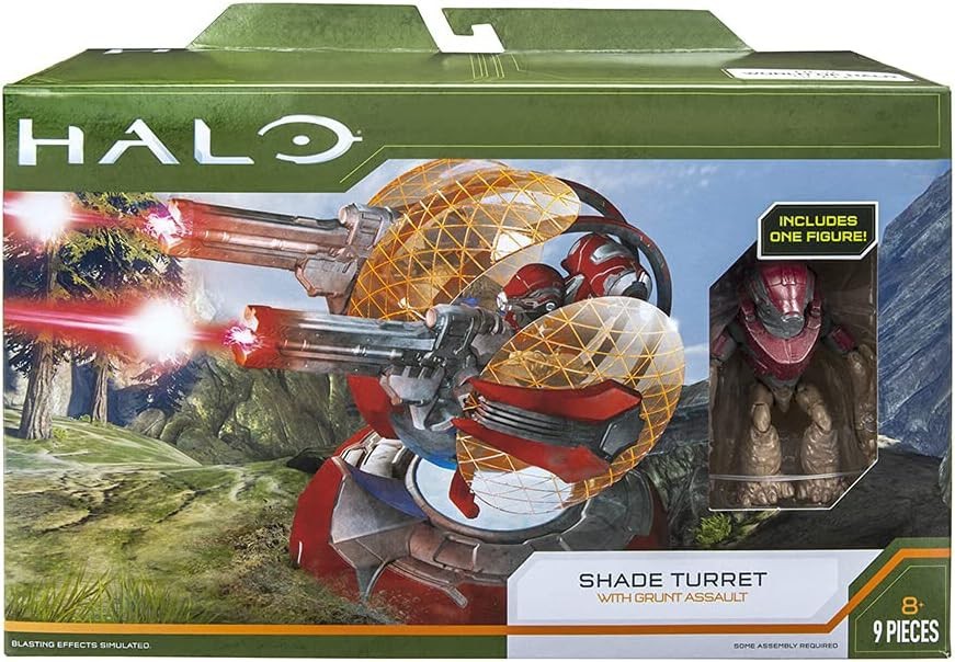 Фигурка HALO Actionfigur GRUNT ASSAULT 12 см mit SCHATTENTURM 20 см Оригинал WCT
