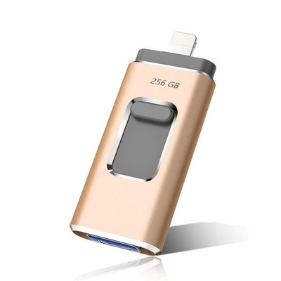 3IN1 OTG USB Flash Drive 256GB Storage Memory Stick Type-C for Android PC