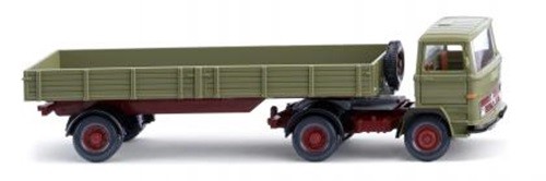Wiking 051003 - 1/87 Flatbed Truck (MB) - Reed Green - New