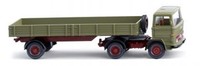 Wiking 051003 - 1/87 Pritschensattelzug (Mb) - SchilfgrüN - Neu