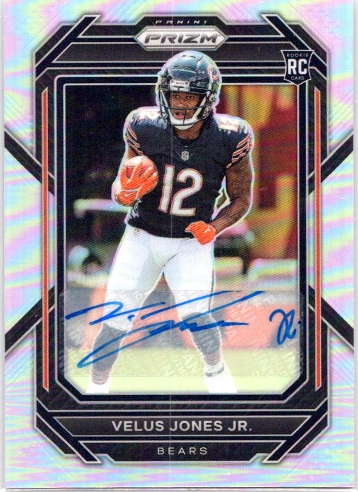 2022 Panini Prizm #332 Velus Jones Jr. Autographs Prizm Silver
