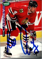 Keith Carney 1994-95 Parkhurst #50 Auto Hand Signed