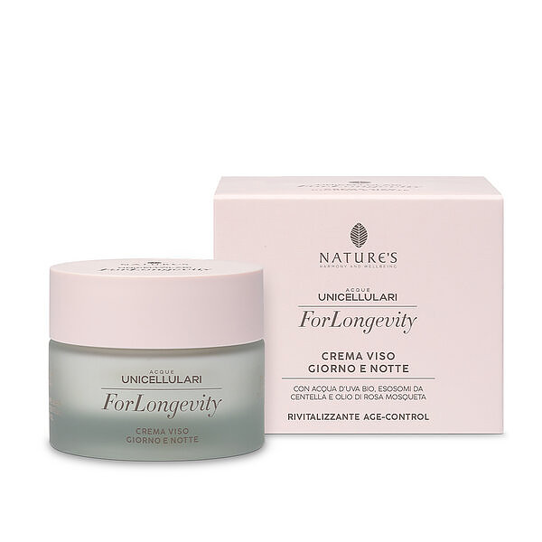 Bios Line Crema Nature's Acque Unicellulari Forlongevity Viso Giorno Notte 50 Ml - Immagine 4
