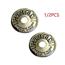 Round Stereo Badge Gretsch Drum Snare Brass Tom Kick Vintage Grommet 50's 60's