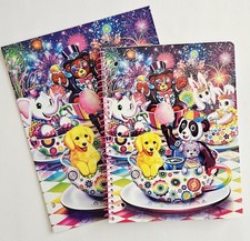 Lisa Frank Spiral Notebook and Folder SET All Star Celebration 2014 School