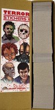 300 Filled Serial Killer stickers Vending Machine Trading Folders 3''x 4.5'' 