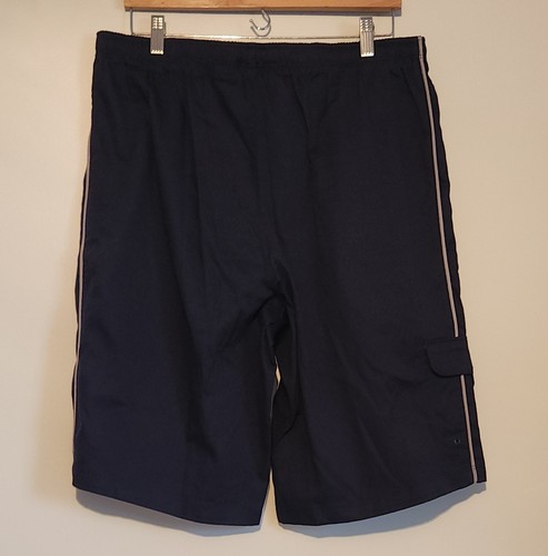 Nike Vintage Men's Canvas Cargo Shorts Navy Size XL - Picture 2 of 6
