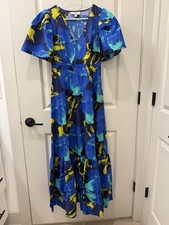 Christopher John Rogers x Target Floral Puff Sleeve Tiered Maxi Dress Size 2