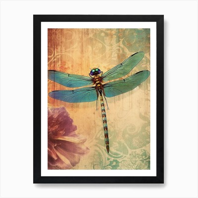 Dragonfly Urban 1 Art Print Framed Wall Art Poster Canvas Print Picture