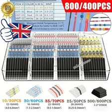 800/400pcs Heat Shrink Solder Wire Connectors Marine Stereo Electrical Joint Set