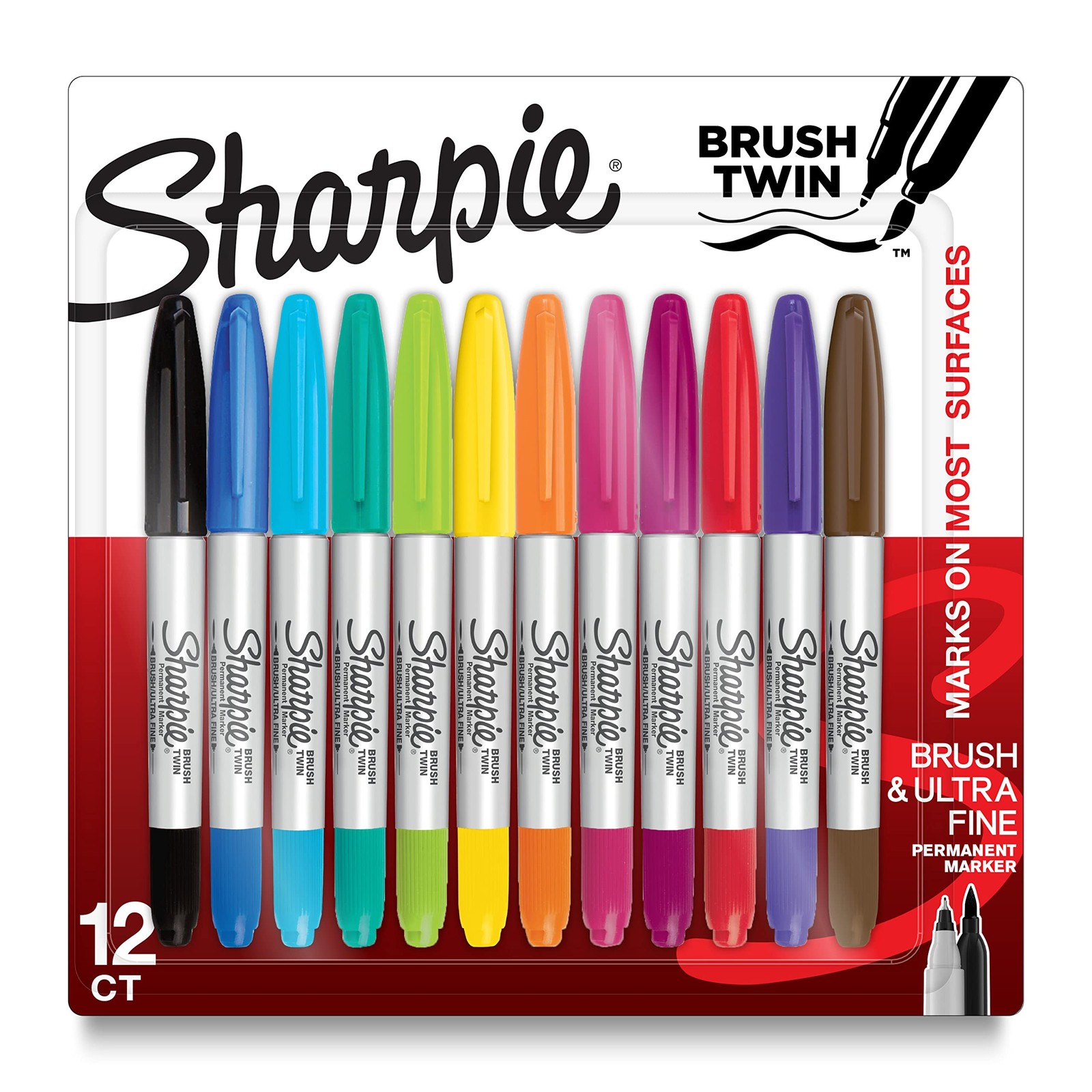 Brush Tip Marker And Ultra Fine Tip Marker Assor...