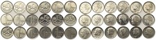 Belgium - 1 Franc 1989 - 1998 - Multiple years, 18 pieces