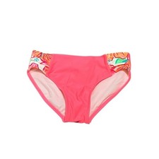 Cat  Jack Pink Girls' Bikini Swim Bottoms with Tropical Trim, Size M 8 NWT