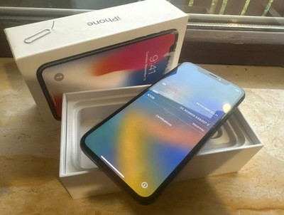 Apple iPhone X 64 GB Schwarz iOS Slate Stil in OVP mit Verpackung
