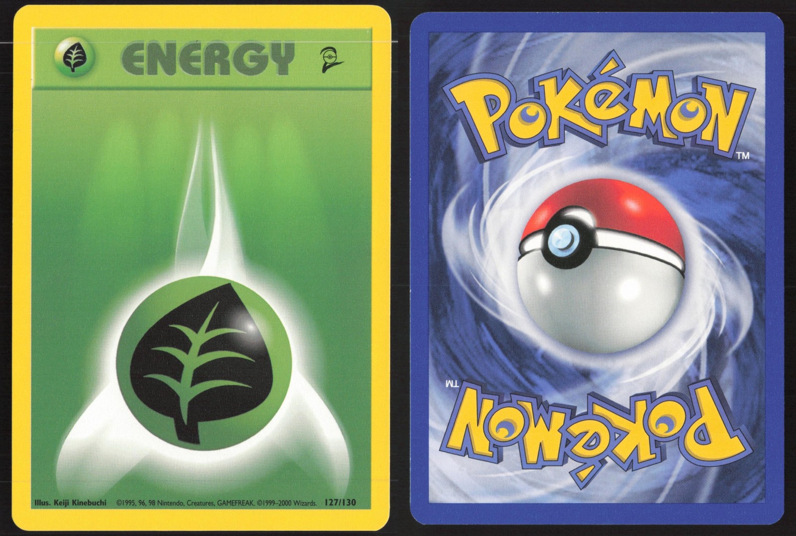 Pokemon TCG | Grass Energy 127/130 | Base Set 2 | Near Mint