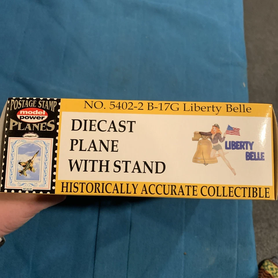 Model Power Postage Stamp Planes Die-Cast Liberty Belle" B-17 Brand New In Box - Image 3 of 4