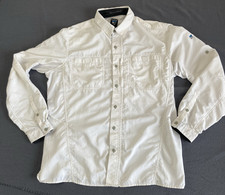 Kuhl Wunderer Shirt Men's Large Cream Long Sleeve Button Up Gorpcore Performance