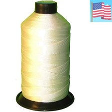 Bonded Nylon Sewing Thread Size T135 1250yds for Outdoor Upholstery raw White...