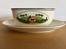 Villeroy and Boch - Design Naif - Gravy Boat with Attached Underplate Vintage