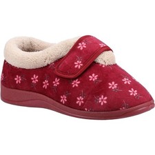 Fleet  Foster Tunnis Red Textile Female Touch Fastening Ladies Bootees