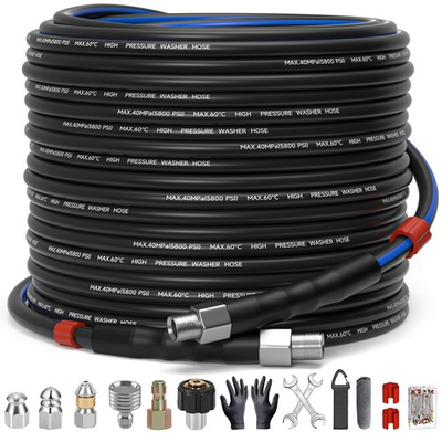 #ad Sewer Jetter Kit for Pressure Washer 100ft – 5800PSI Drain Cleaning Hose 1 $77.51