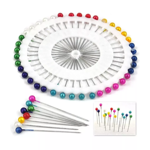 120 Pearlized Bead Pins Hijab Craft Dress Maker Scarf Needlework Assorted NEW - Picture 4 of 6