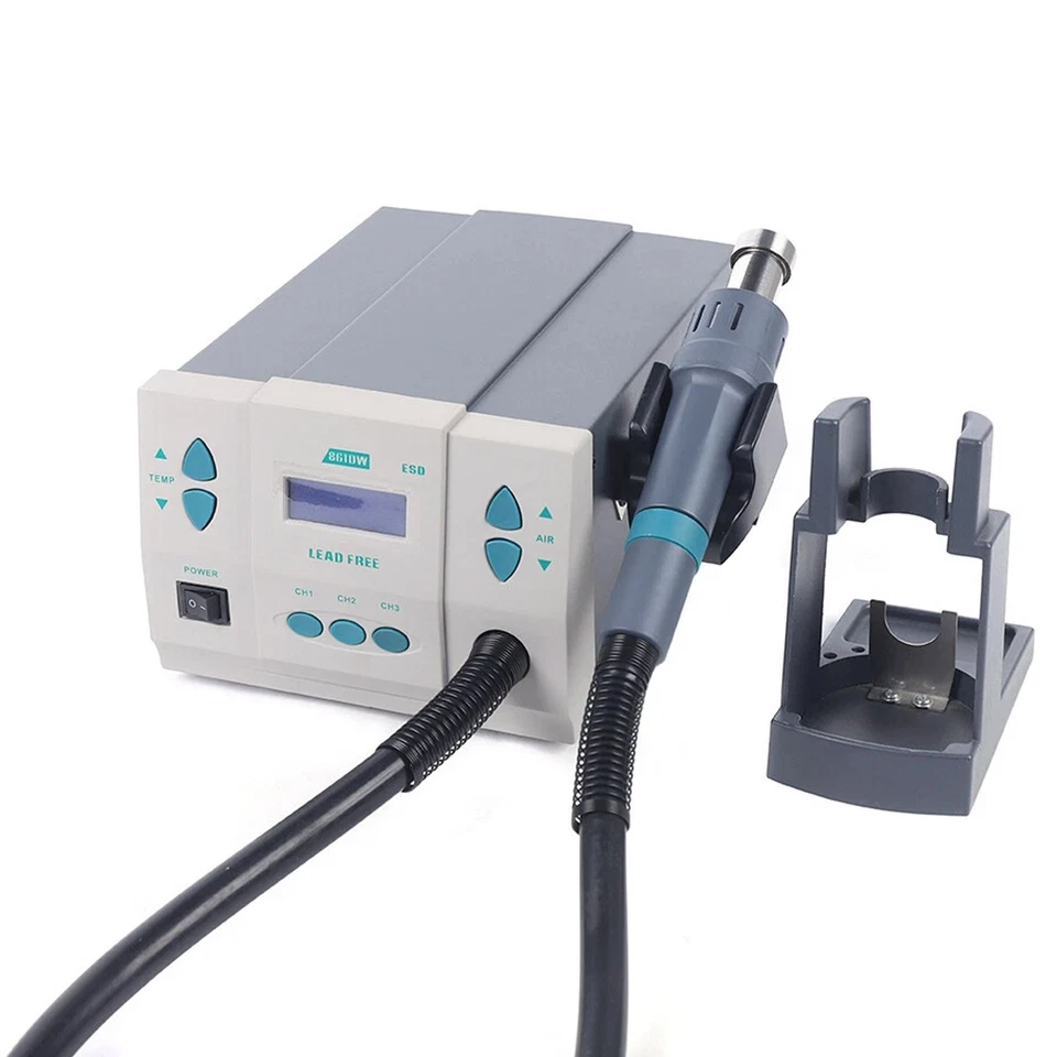 861DW 1000W Soldering Hot Air Heat Gun Hot Air Rework Station Digital Display - Image 2 of 4