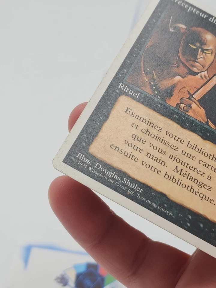 Demonic Tutor FRENCH FWB MTG Revised Precepteur Diabolique Magic *CCGHouse* RA - Image 4 of 4