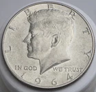1964-D Kennedy Half Dollar Coin – Good Luster – 90% Silver