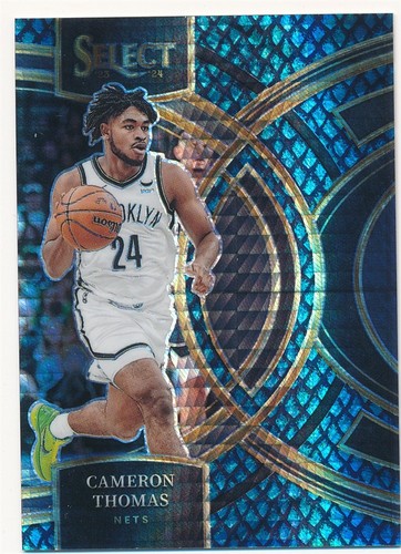 CAMERON THOMAS 2023-24 PANINI SELECT DRAGON SCALE PRIZM #195 SP NETS #4/8 MINT