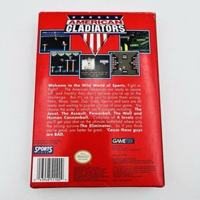 American Gladiators (Nintendo NES) Complete w/ Manual Reg Card Inserts Excellent