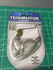 DISCONTINUED TERMINATOR T-1 3/8 OZ SPINNERBAIT EMERALD SHINER NIP