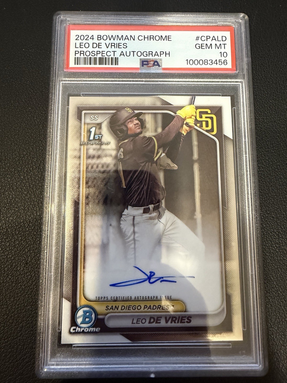 Leo De Vries 2024 Bowman Chrome #CPA-LD Prospect Auto (1st) Price 