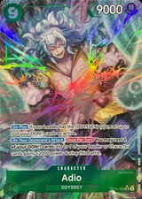 • Adio • OP09-023 SR Alt Art Parallel Emperors in the New World One Piece TCG NM