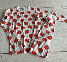 Unisex Kid's HANNA ANDERSSON Size 160 14 Multi-Color Pumpkin Print Pajama Set