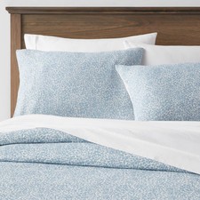Twin/Twin Extra Long Traditional Floral Printed Cotton Duvet Cover Sham Set