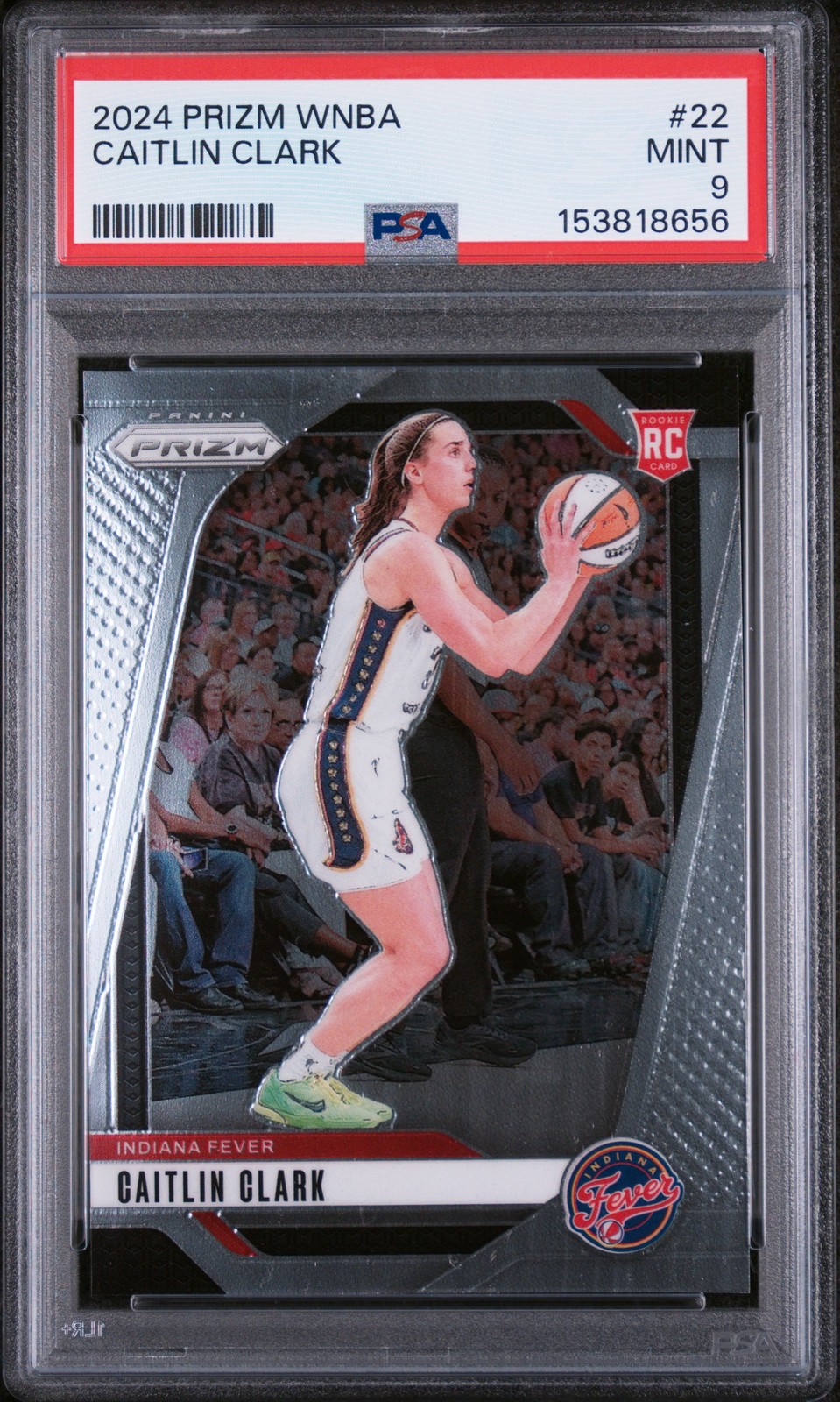 2024 PANINI PRIZM WNBA #22 CAITLIN CLARK ROOKIE RC PSA 9