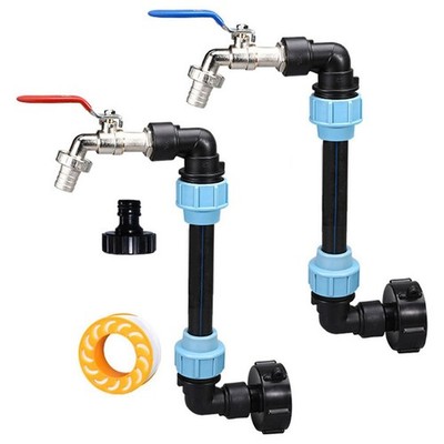 IBC Tote Plastic Elbow Adapter for Barrels with Multiple Connection Types