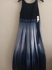SL Fashions Ombré-Skirt Gown , Navy Sz 14 a639192