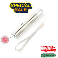 Laser Pointer Pen USB Rechargeable Laser UV Flashlight Pet Training Toy