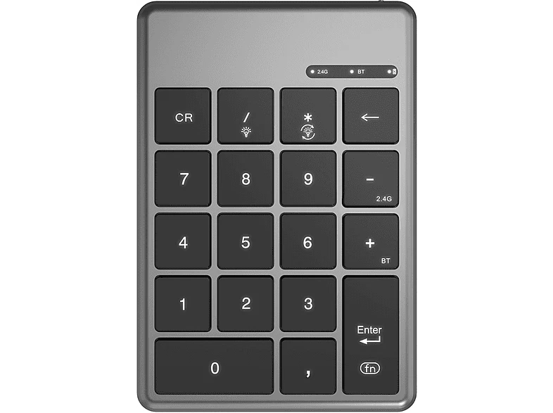 ISY IKE-7000, Ziffernblock, Scissor, kabellos, Grau