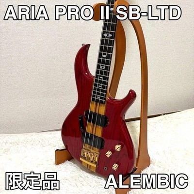 ARIA Pro II SB-LTD Alembic Pickups Ebony FB Made in Japan Vintage